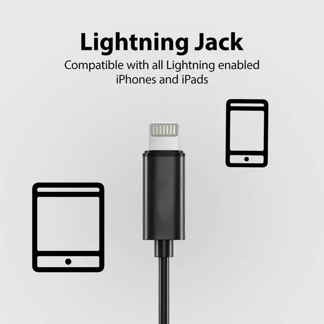 Alt view image 5 of 5 - Avantree Open Ear Lightning Headphones Wired for iPhone, MFi Certified, in Line Mic for Clear Calls for Small-Medium Ear