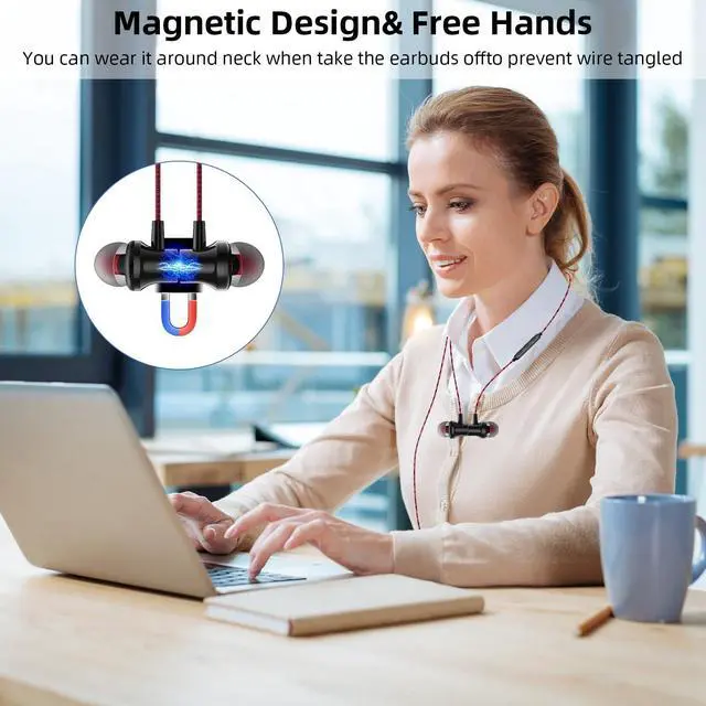 Alt view image 3 of 5 - USB Headset with Microphone for PC Laptop,3.9ft USB A Headphones Earbuds for Computer with Volume Control Mute for HP Dell Laptop for Chromebook