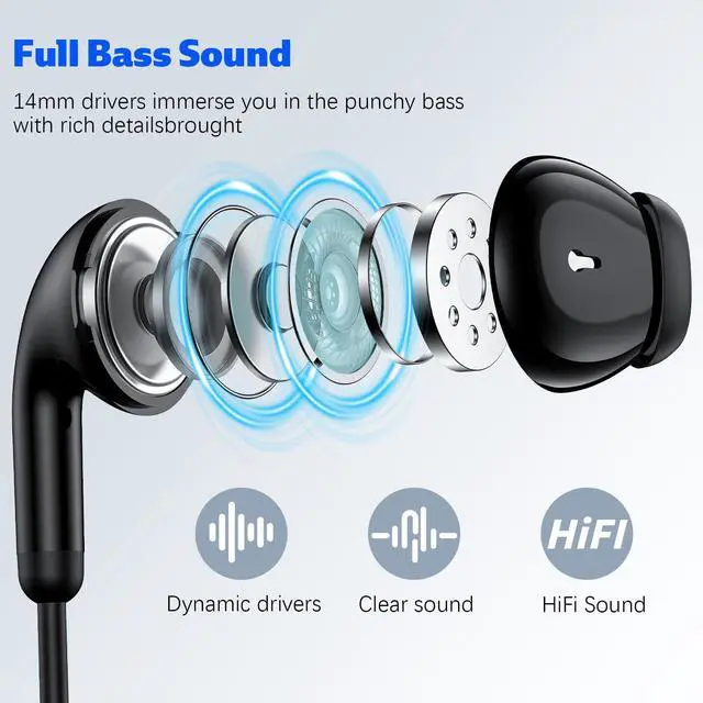 Alt view image 2 of 5 - USB C Headphones for iPad 11th 10th Generation,Noise Canceling in-Ear Wired Earbuds with Mic,Type C Earphones for iPhone 16e 16 Pro Max 15 Samsung S25 S24 S23 A53