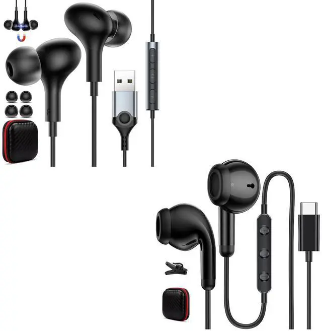 Main image of USB C Headphones Wired Earbuds for Samsung S24 S25 Ultra A35 for iPhone 16 Earphones Wired Type C Headphones with Mic Volume Control for iPhone 16 Pro Max Galaxy A56 A55 A35 S22 S23 FE for iPad 10th