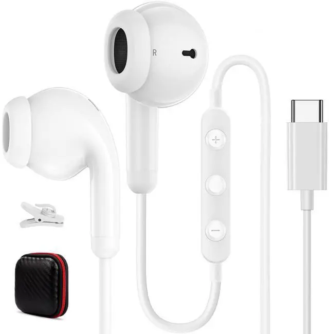 Main image of USB C Headphones Wired Earphones for Samsung Galaxy S24 S25 Ultra A16 for iPhone 16 Wired Headphones,Type C Headsets with Mic for iPhone 16 Pro Max Galaxy A56 A55 A35 A34 S22 S23 FE for iPad 10th 11