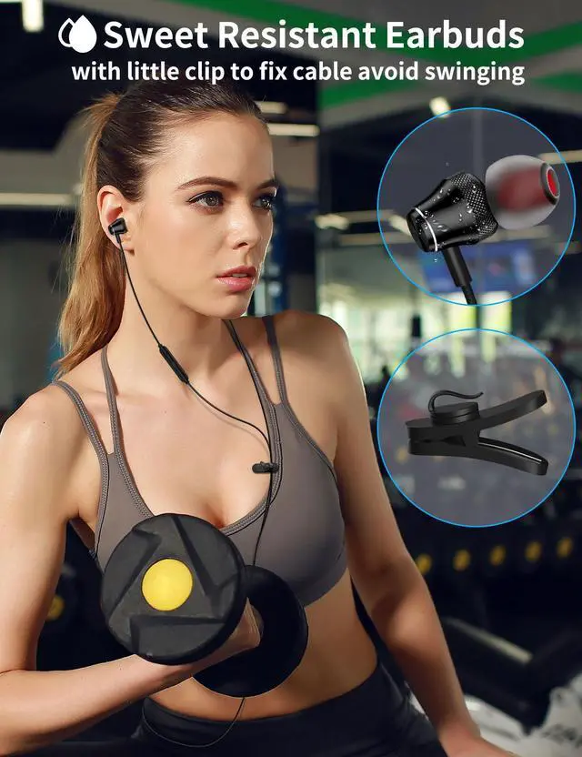 Alt view image 2 of 5 - AFGHOA 3.5mm Jack Earbuds and USB C to 3.5mm Audio Headphones Adapter