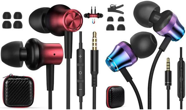Main image of AFGHOA 2 Pack 3.5mm Jack Earbuds Wired Earphones