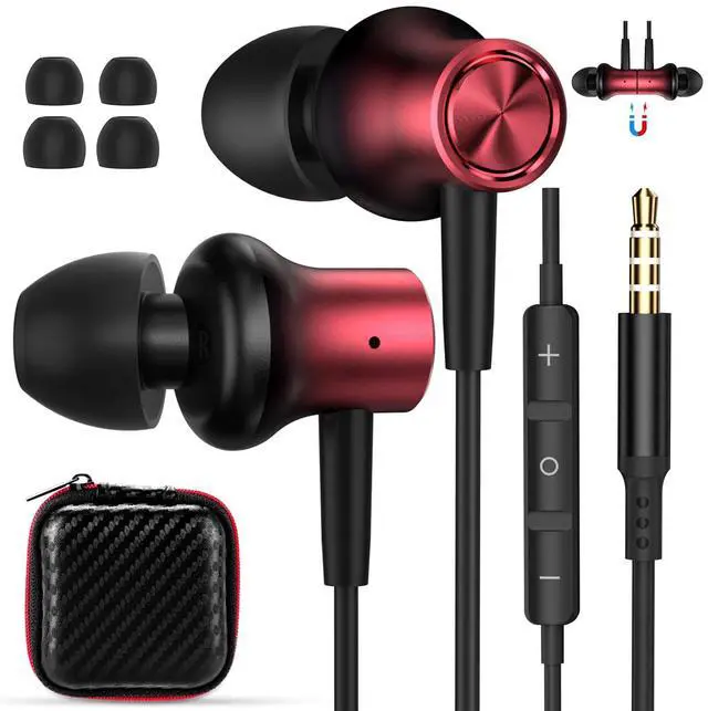 Alt view image 5 of 5 - AFGHOA 2 Pack 3.5mm Jack Earbuds Wired Earphones