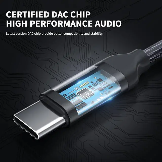 Alt view image 4 of 5 - AFGHOA 3 Pack USB C to 3.5mm Audio Adapter and 3.5mm Jack Earbuds