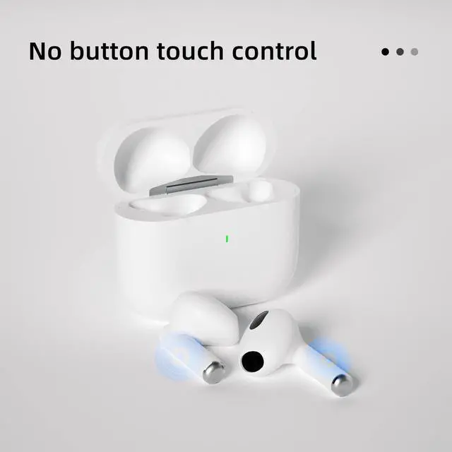 Alt view image 5 of 5 - AAZ Wireless 5.2 Bluetooth Headphones, Wireless Gaming Earbuds with Stereo Sound, in-Ear bass Sports White Headphones with Built-in Microphone