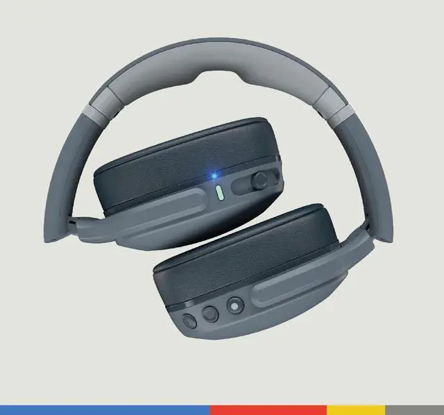 Alt view image 3 of 5 - Skullcandy Crusher Evo Wireless Bluetooth Headphones with Multi-Sensory Bass and Charging Cable, Noise Isolating Over-Ear Fit, Up to 40 Hours Battery, Microphone for iPhone Android - Chill Grey