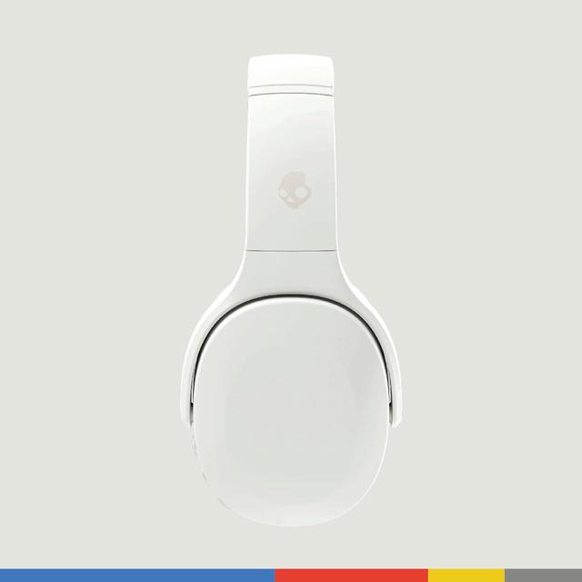 Alt view image 2 of 5 - Skullcandy Crusher Evo Wireless Bluetooth Headphones with Multi-Sensory Bass and Charging Cable, Noise Isolating Over-Ear Fit, Up to 40 Hours Battery, Microphone for iPhone Android - Bone