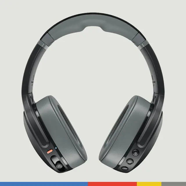 Alt view image 3 of 5 - Skullcandy Crusher Evo Wireless Bluetooth Headphones with Multi-Sensory Bass and Charging Cable, Noise Isolating Over-Ear Fit, Up to 40 Hours Battery, Microphone for iPhone Android - True Black