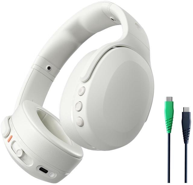 Main image of Skullcandy Crusher Evo Wireless Bluetooth Headphones with Multi-Sensory Bass and Charging Cable, Noise Isolating Over-Ear Fit, Up to 40 Hours Battery, Microphone for iPhone Android - Bone