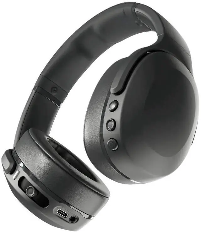 Alt view image 4 of 4 - Skullcandy Crusher EVO Wireless Noise Cancelling Over-Ear Headphones Bundle - Black