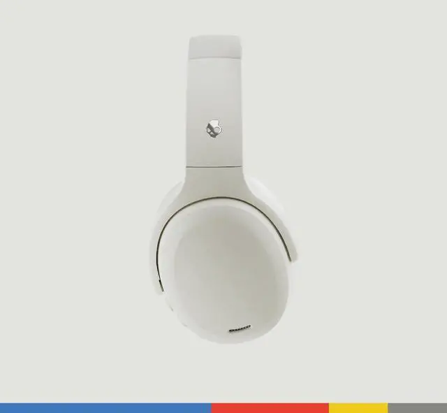 Alt view image 2 of 5 - Skullcandy Crusher ANC 2 Wireless Over-Ear Bluetooth Headphones with Multi-Sensory Bass and Charging Cable, Active Noise Cancelling, Up to 60 Hours Battery, Microphone for iPhone Android - Bone