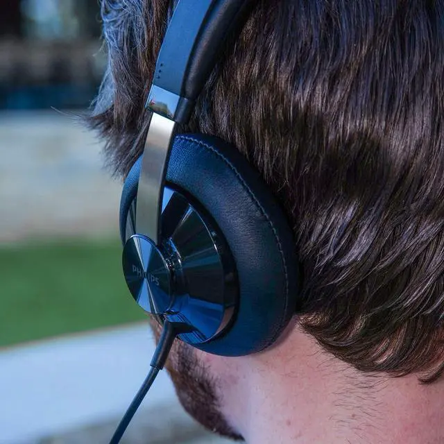 Alt view image 4 of 5 - Philips SHP6000 Wired Headphones Studio Monitor & Mixing DJ Stereo Headsets Over Ear Headphones Wired Noise Isolation with High Resolution Audio, Deep Bass and Superior Comfort