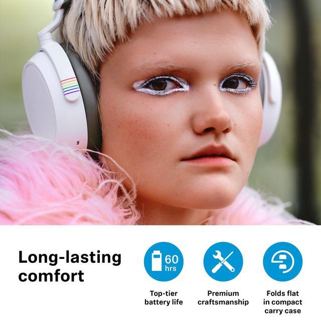 Alt view image 5 of 5 - Sennheiser Momentum 4 Wireless Headphones, Bluetooth for Crystal-Clear Calls w/Adaptive Noise Cancellation, 60h Battery Life, Customizable Sound & Lightweight Folding Design, Pride Edition