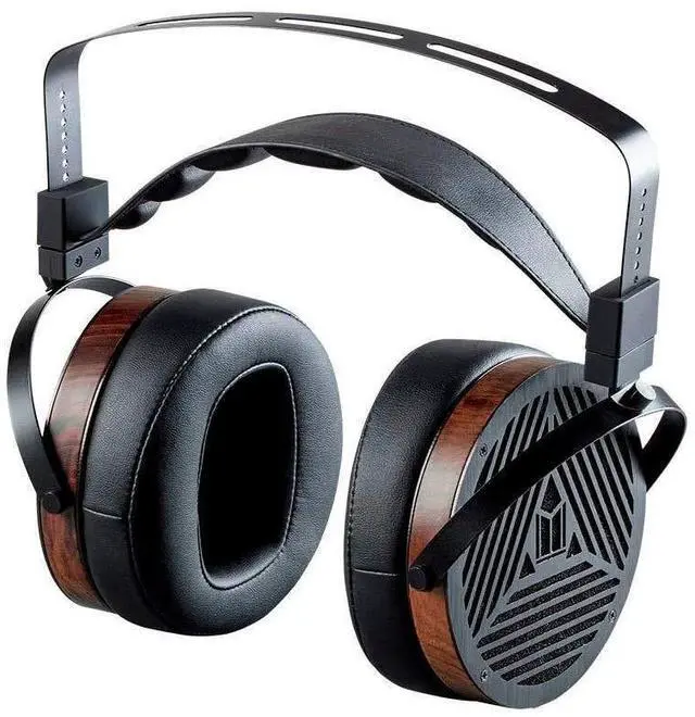 Alt view image 4 of 5 - Monolith Over Ear Planar Magnetic Headphones - With 106mm Driver, 50 Ohm, 10 Watt Maximum Power Handling, Open Back Design, Comfort Ear Pads For Studio/Professional, Black/Wood