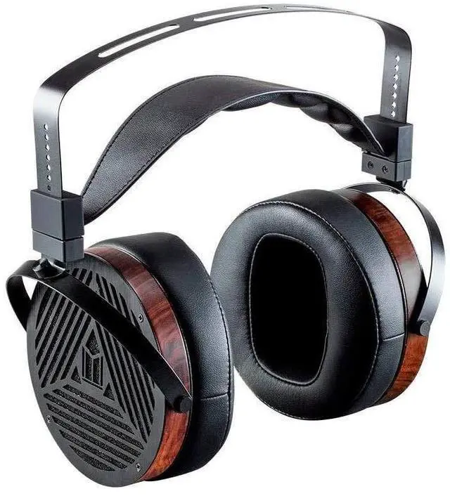 Alt view image 2 of 5 - Monolith Over Ear Planar Magnetic Headphones - With 106mm Driver, 50 Ohm, 10 Watt Maximum Power Handling, Open Back Design, Comfort Ear Pads For Studio/Professional, Black/Wood
