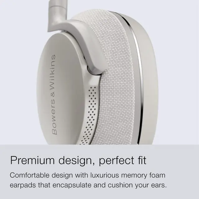 Alt view image 4 of 5 - Bowers & Wilkins Px7 S2 Over-Ear Headphones - Advanced Noise Cancellation, Technical Fabrics, 30-Hour Battery Life, 15-Min Quick Charging, Grey