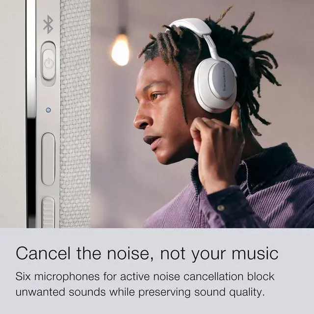 Alt view image 3 of 5 - Bowers & Wilkins Px7 S2 Over-Ear Headphones - Advanced Noise Cancellation, Technical Fabrics, 30-Hour Battery Life, 15-Min Quick Charging, Grey