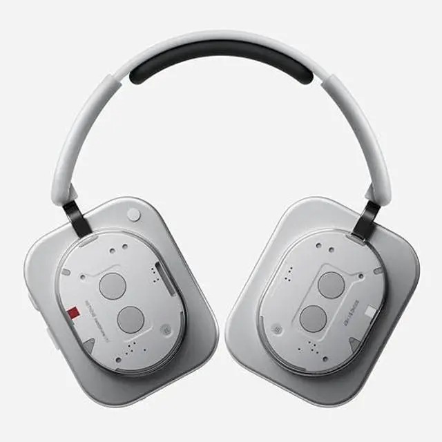 Alt view image 4 of 5 - Nothing Headphone (1) Hybrid Active Noise Cancelling Headphones, Wireless Over Ear Headphones with 6 MICS, Personalized Spatial Audio, Tuning by KEF, Up to 80 Hours Playtime, Bluetooth Headset White