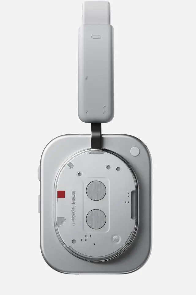 Alt view image 5 of 5 - Nothing Headphone (1) Hybrid Active Noise Cancelling Headphones, Wireless Over Ear Headphones with 6 MICS, Personalized Spatial Audio, Tuning by KEF, Up to 80 Hours Playtime, Bluetooth Headset White