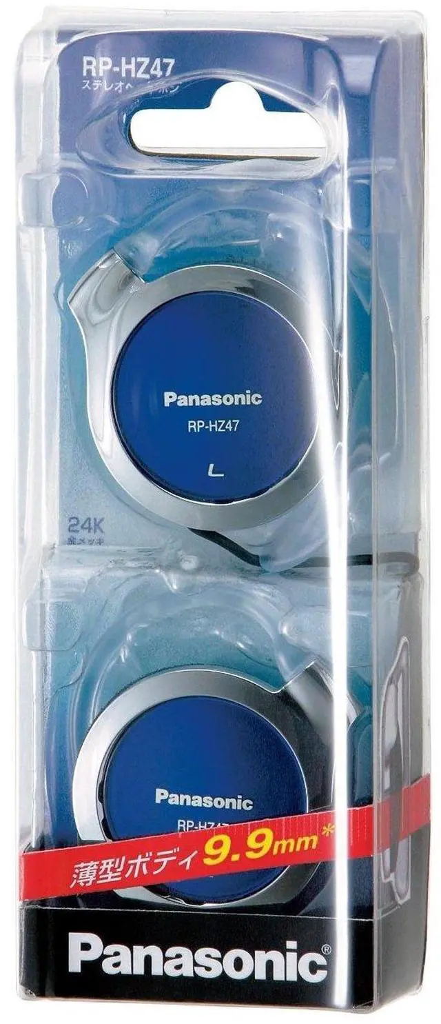 Alt view image 3 of 5 - Panasonic Clip Headphones Blue RP-HZ47-A (Japan Import)