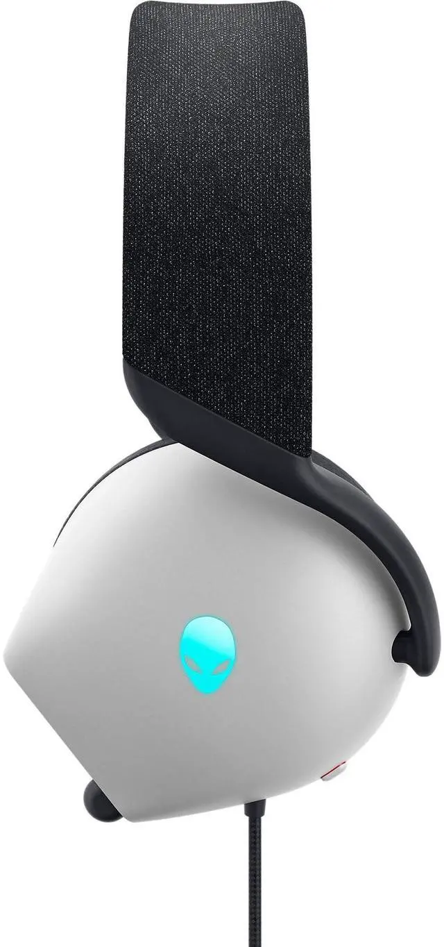 Alt view image 3 of 5 - Alienware AW520H Wired Gaming Headset - Dolby Atmos, Unidirectional, AlienFX 16.8 Million RGB Colors, Microphone Mute, Volume On-headset Controls, 40mm Hi-Res Certified - Lunar Light