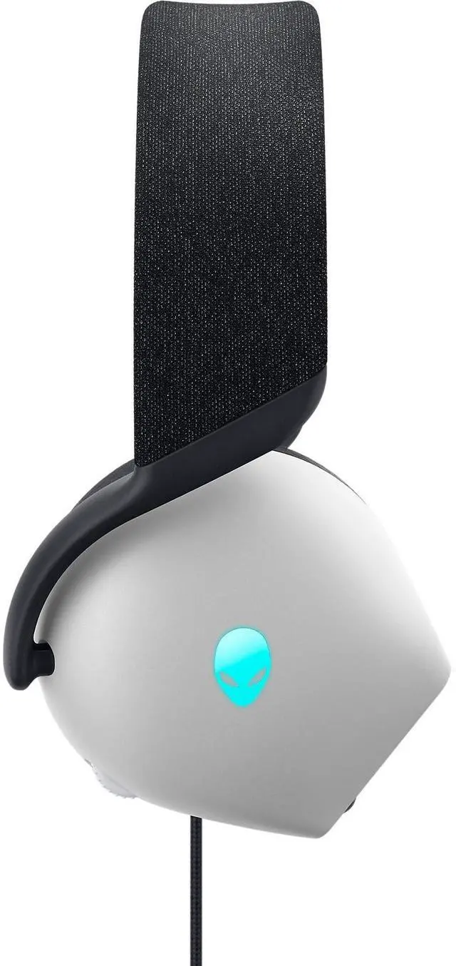 Alt view image 5 of 5 - Alienware AW520H Wired Gaming Headset - Dolby Atmos, Unidirectional, AlienFX 16.8 Million RGB Colors, Microphone Mute, Volume On-headset Controls, 40mm Hi-Res Certified - Lunar Light