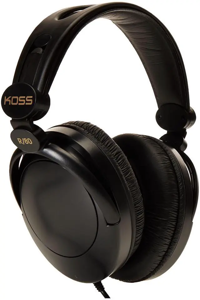 Main image of Koss 154336 R-80 Over Ear Headphones, Black