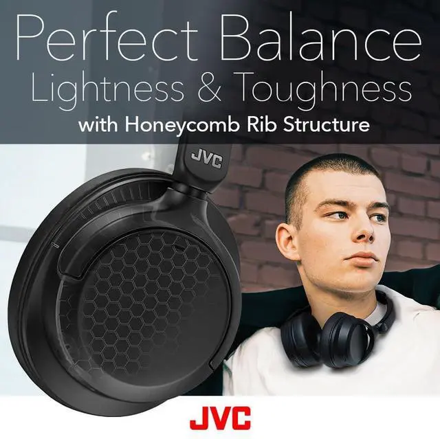 Alt view image 2 of 5 - JVC Over Ear Wireless Active Noise Cancelling Headphones - Bluetooth 5.3 - Ambient Mode, 3 Audio Modes, Soft Comfort Pads, 35 Hr Battery, Foldable & Lightweight - Mic- Travel & All-Day Wear - HA-S75N