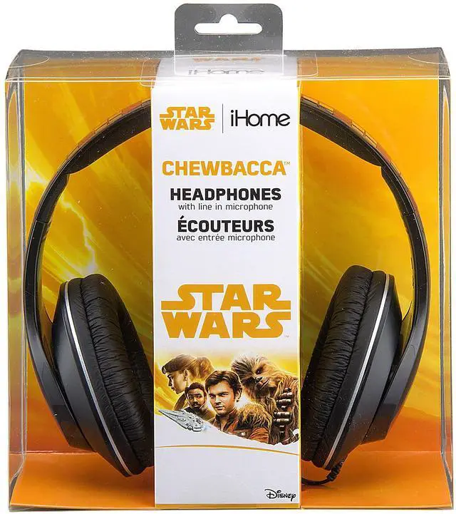Alt view image 3 of 4 - eKids Star Wars Han Solo Movie Chewbacca Over The Ear Headphones with Built in Microphone