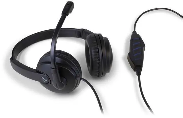 Alt view image 2 of 5 - Aluratek Wired USB Stereo Headset AWHU02FB -Over-Ear Headphones, with Noise Cancelling Boom Mic Built-in Microphone, Hi-Fi Sound, Hearing Aid Headband, Soft Earpads Ideal for Gaming, Calls, and Music