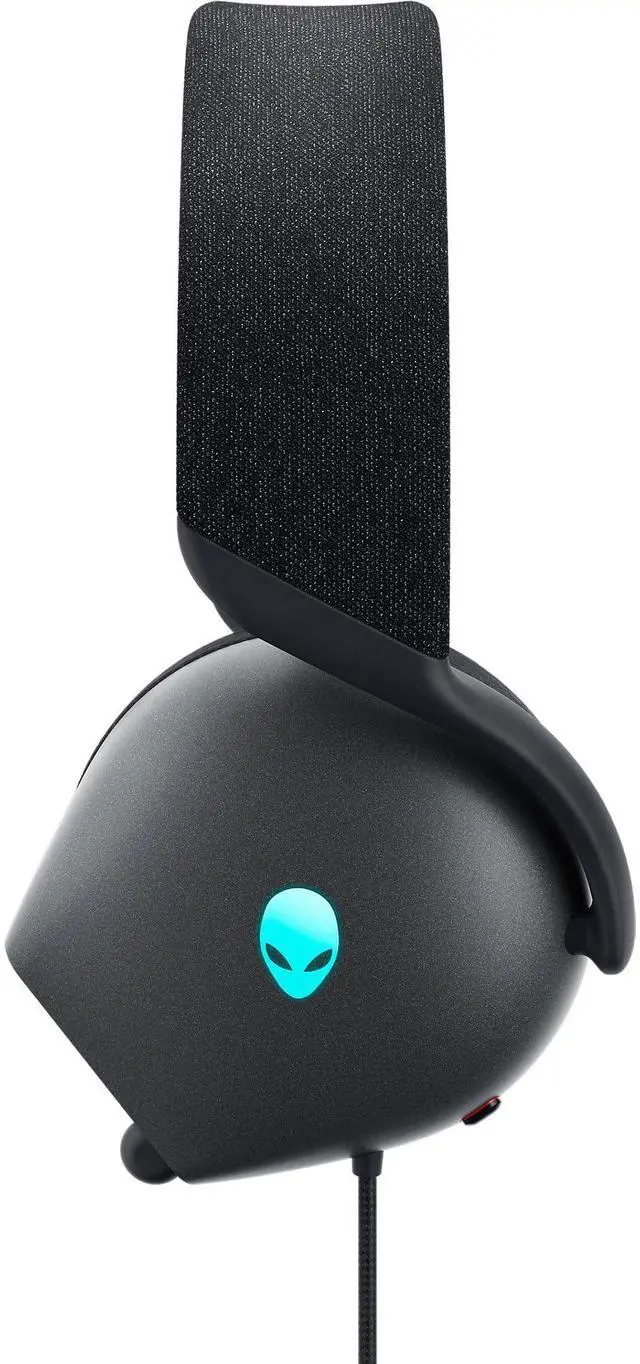 Alt view image 3 of 5 - Alienware AW520H Wired Gaming Headset - Dolby Atmos, Unidirectional, AlienFX 16.8 Million RGB Colors, Microphone Mute, Volume On-headset Controls, 40mm Hi-Res Certified - Dark Side of the Moon