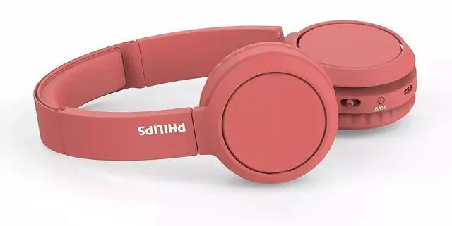Alt view image 4 of 5 - PHILIPS TAH4205 Wireless On-Ear Headphones (RED)