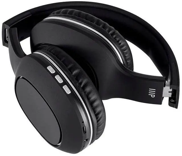 Alt view image 4 of 5 - Monoprice BT-205 Bluetooth 5.0 Over Ear Headphone, Built-in Microphone, 8Hrs Playtime, Lightweight, Foldable, 40mm Drivers, for Home, Work and Travel