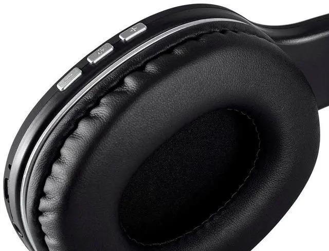 Alt view image 5 of 5 - Monoprice BT-205 Bluetooth 5.0 Over Ear Headphone, Built-in Microphone, 8Hrs Playtime, Lightweight, Foldable, 40mm Drivers, for Home, Work and Travel