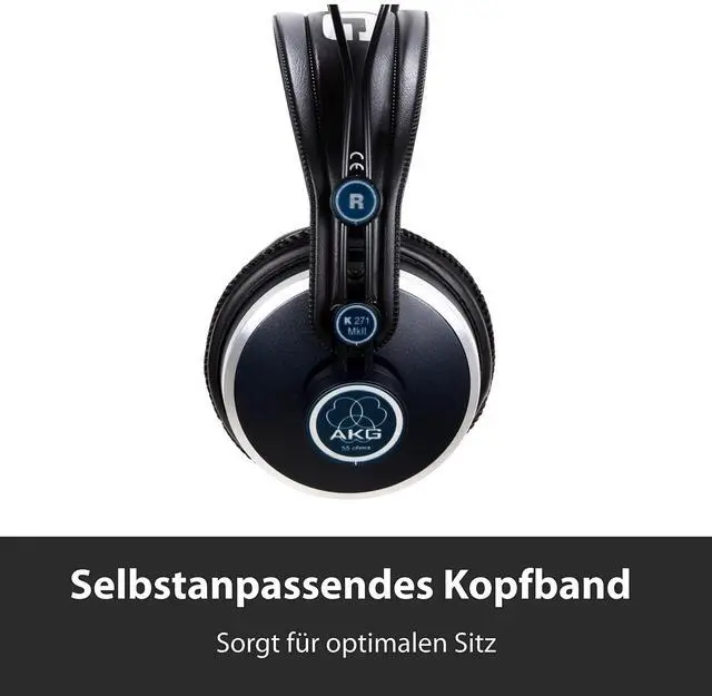Alt view image 4 of 5 - AKG Pro Audio K271 MKII Over-Ear, Closed-Back, Professional Studio Headphones