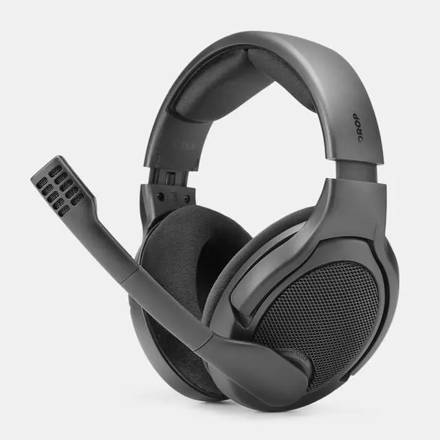 Alt view image 3 of 5 - DROP PC38X Gaming Headset - Open-Back Over-Ear Design with Noise-Cancelling Mic, Velour Earpads - Compatible with PC, PS5, PS4, Xbox, Switch, Mobile - Black