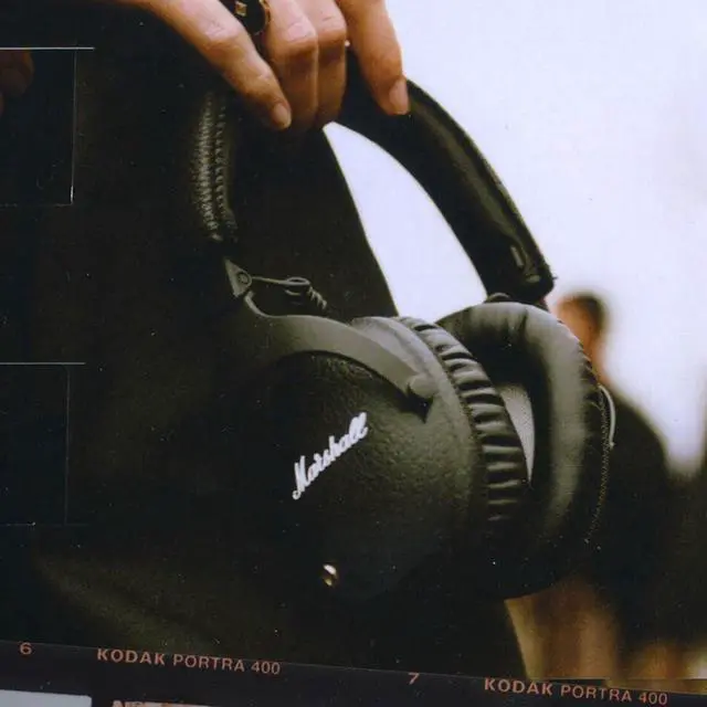Alt view image 2 of 5 - Marshall Monitor II Active Noise Canceling Over-Ear Bluetooth Headphone, Black