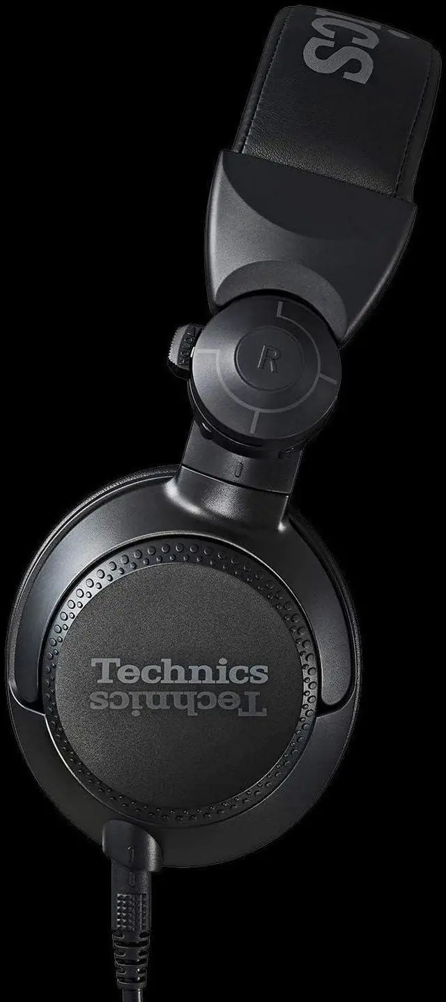 Alt view image 5 of 5 - Technics Professional DJ Headphones with 40mm CCAW Voice Coil Drivers, 270deg Swivel Housing and Locking Detachable Cord; Lightweight, Foldable High Input - EAH-DJ1200-K (Black)