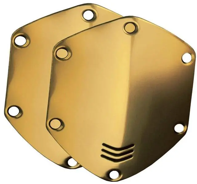 Main image of V-MODA Over-Ear Custom Metal Shield Kit for Crossfade Headphones, Gold
