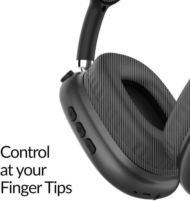 Alt view image 5 of 5 - Supersonic IQ Sound IQ-170BT High Performance Wireless Bluetooth Headphones with 10m Range, FM Radio, Hands-Free Mic, Swivel Design, Soft Earpads, 3.5mm AUX Output (Black)