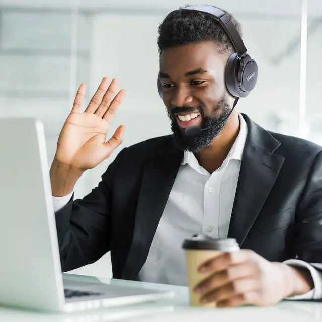 Alt view image 5 of 5 - Maxell Active Noise Cancellation Headphone Detachable Boom Mic & Built-in Mic - Immersive Sound with Bluetooth ANC Headphones, 20dB Noise Reduction, 40mm High-Fidelity Drivers, 10-Hour Playtime