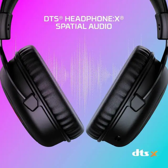 Alt view image 3 of 5 - HyperX Cloud II Core Wireless - Gaming Headset for PC, DTS Headphone:X Spatial Audio, Memory Foam Ear Pads, Black