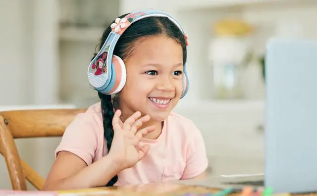 Alt view image 3 of 5 - eKids Moana Bluetooth Headphones for Kids, Wireless Headphones with Microphone Includes Aux Cord, Kids Earphones for School, Home, or Travel