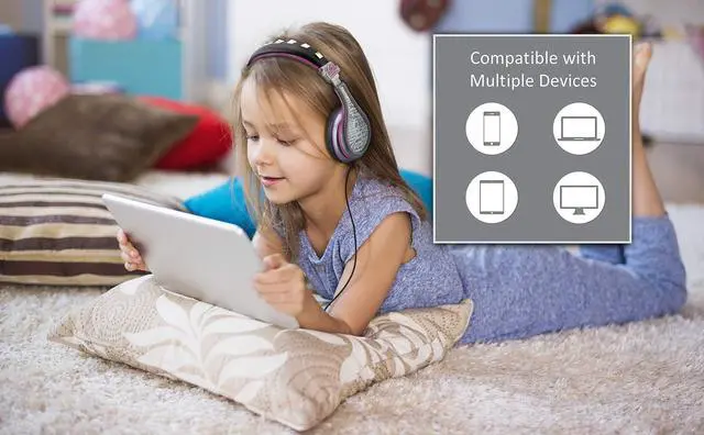 Alt view image 4 of 5 - eKids LOL Surprise Wired Headphones for Kids, School, Home or Travel - Tangle Free Stereo with Parental Volume Control, Connect via 3.5mm Jack