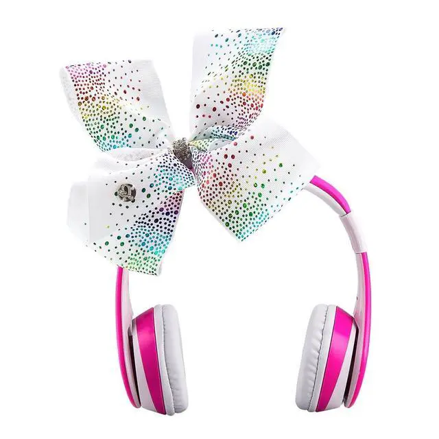 Alt view image 2 of 5 - JoJo Siwa Kids Bluetooth Headphones for Wireless Rechargeable Foldable Bluetooth Headphones with Microphone Kid Friendly Sound and Bonus Detachable Cord