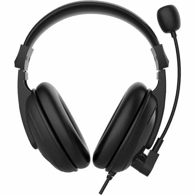Alt view image 2 of 5 - Morpheus 360 Deluxe Multimedia Stereo USB Headset - Adjustable Microphone - Lightweight Comfortable Design - Soft Eco Leather Ear Cushions - Over Ear - Black - HS3500SU