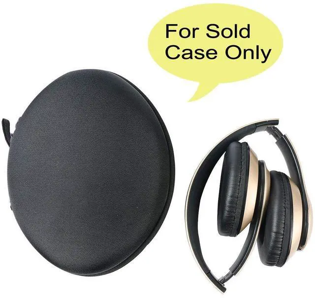 Alt view image 2 of 5 - co2CREA Hard Travel Case Replacement for Matte Finish Premium Rechargeable Wireless Bluetooth Over Ear Headphones Foldable Headset (Black Case)