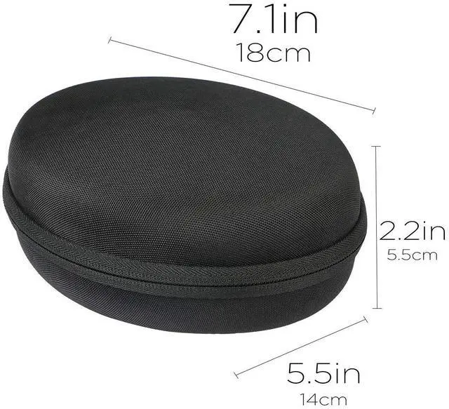 Alt view image 5 of 5 - co2CREA Hard Travel Case Replacement for Matte Finish Premium Rechargeable Wireless Bluetooth Over Ear Headphones Foldable Headset (Black Case)