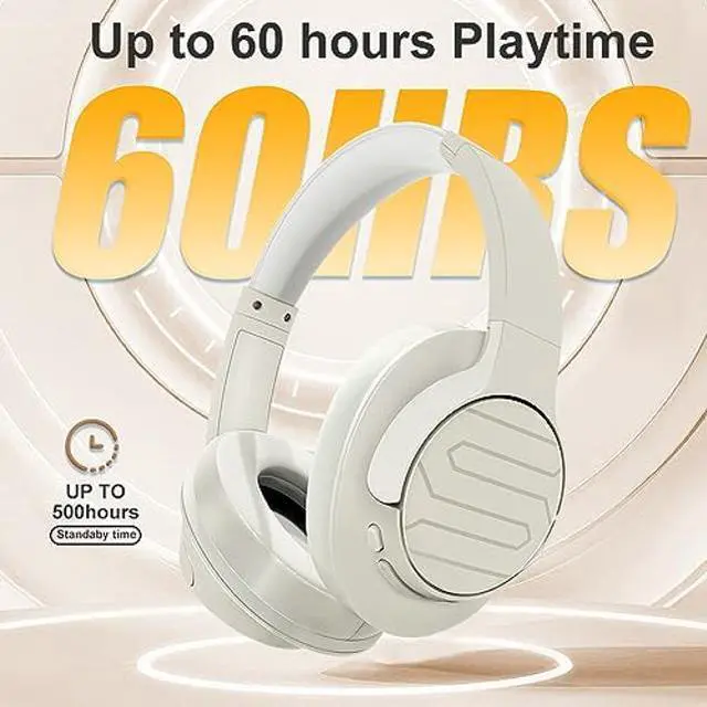 Alt view image 2 of 5 - Soul Electronics Bundle of Beige Foldable Wireless Over Ear Headphone and Beige Active Noise Cancelling Headset